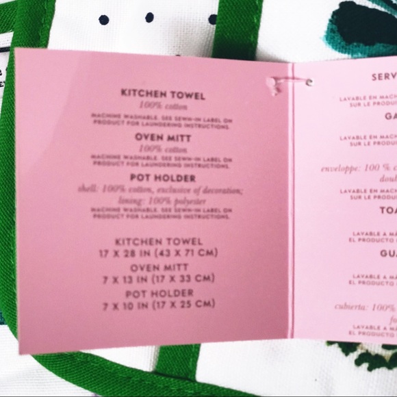 NWT Authentic Kate Spade Three Piece Kitchen Set - Picture 3 of 4